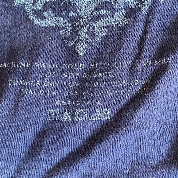 Archaic by Affliction Free Air Y2K Tattoo Graphic Eagle US Flag Grunge Top-L - Picture 14 of 15